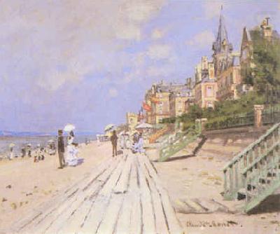 Beach at Trouville, Claude Monet